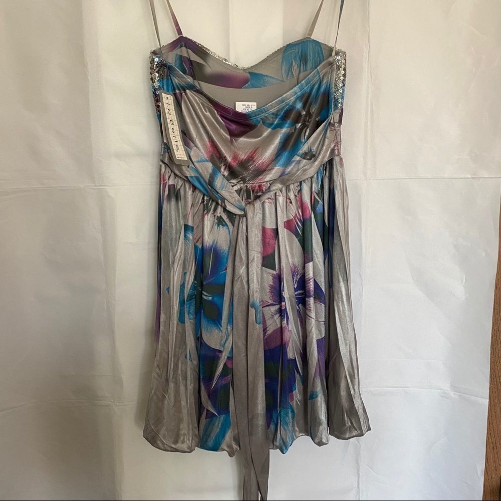 LA BELLE Womens Multicolored Silky Sequin Formal - Picture 8 of 11